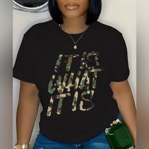 New “It Is What It Is” Graphic Tee- Size XL